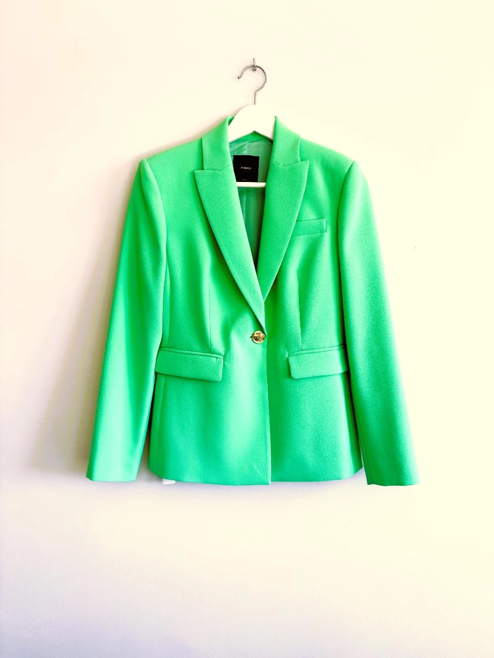 Blazer verde-escuro da Pinko – Feito na Itália – detalhe de botão dourado – tamanho IT40 – photo 4